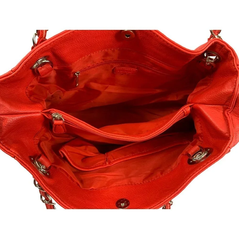 Nicole Miller Cherry Red Large Purse - Picture 4 of 6